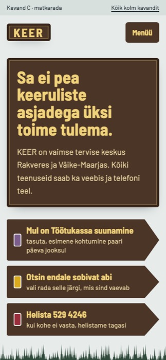 Kavand C telefonis